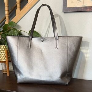 Elegant Silver Tote Bag